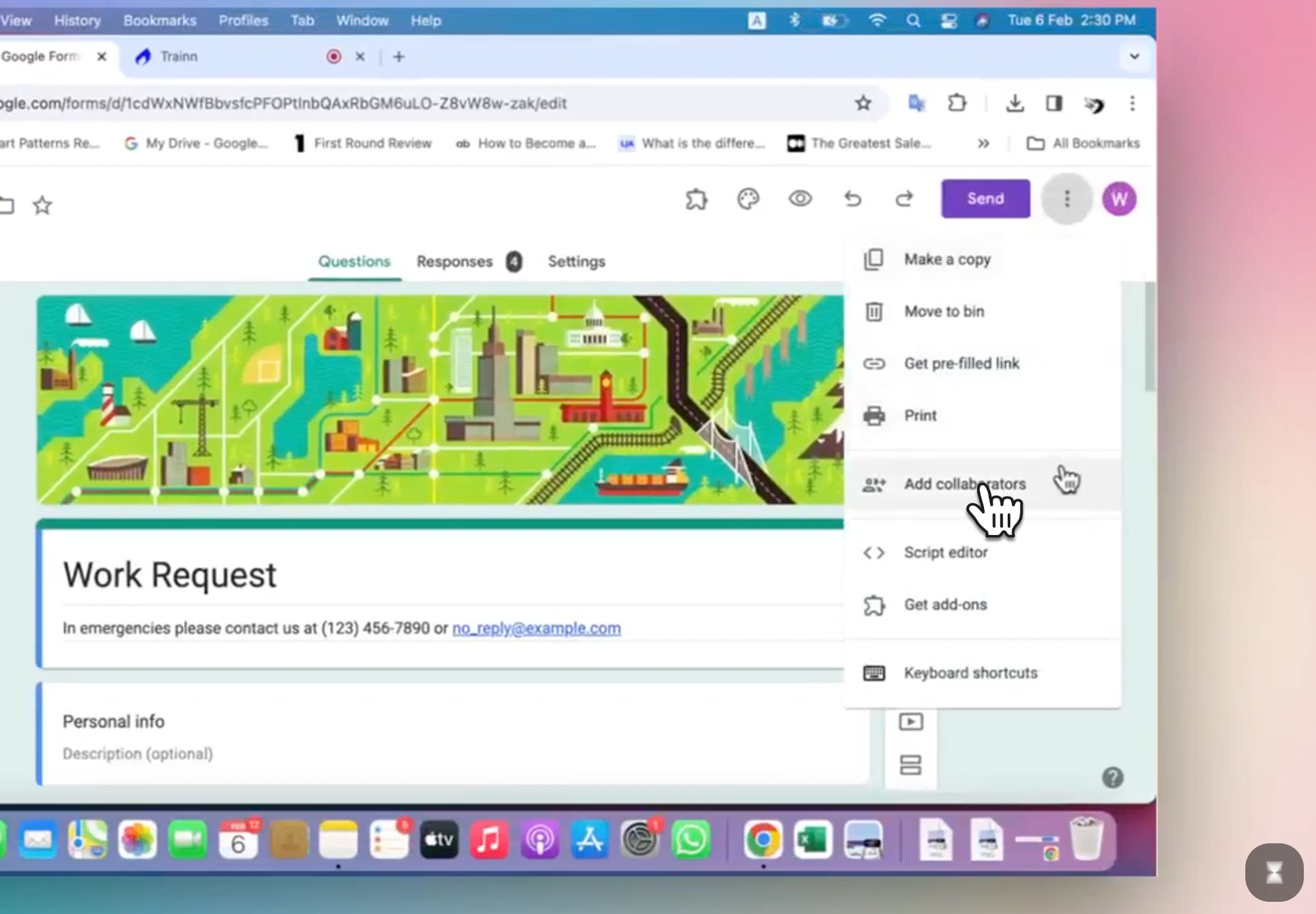 Click Add Collaborators&nbsp;